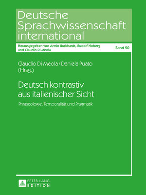 cover image of Deutsch kontrastiv aus italienischer Sicht